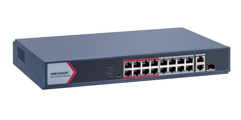 16 PORT FAST ETHERNET SMART POE SWITCH