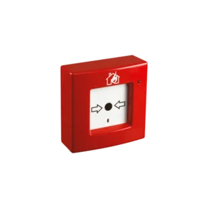 ELKRON SÉRIE ANTINCENDIE – BOUTON DÉCLENCHEUR  MANUEL  CONVENTIONNEL D’ALARME DE COULEUR ROUGE