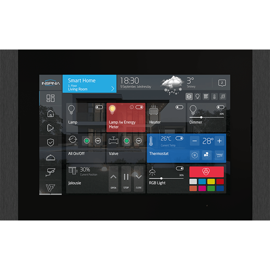 INSPINIA SQ 10" Touch Panel Black Bar